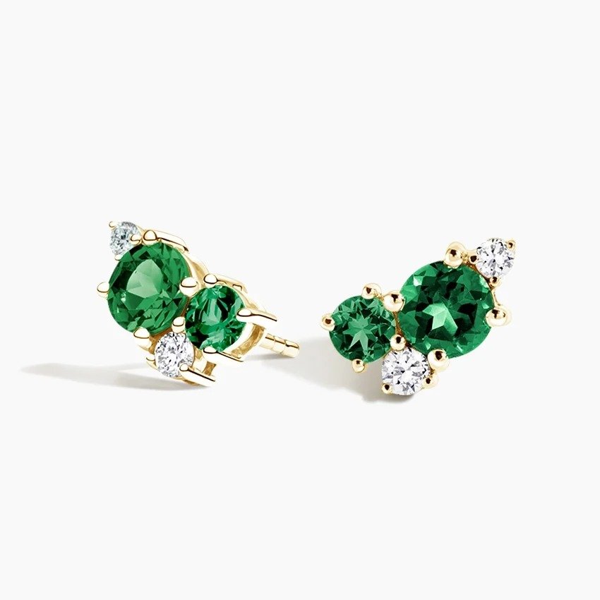 Brilliant Earth Foliage Bouquet Earrings