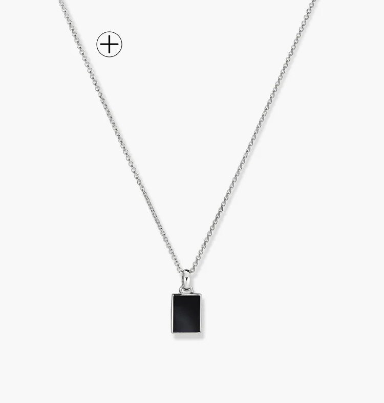 Black Onyx Pendant Necklace — Mejuri